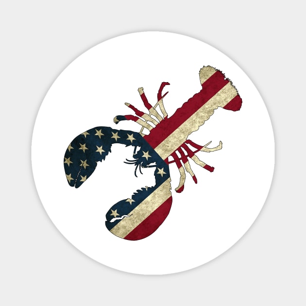 Lobster Flag Magnet by Hook Ink